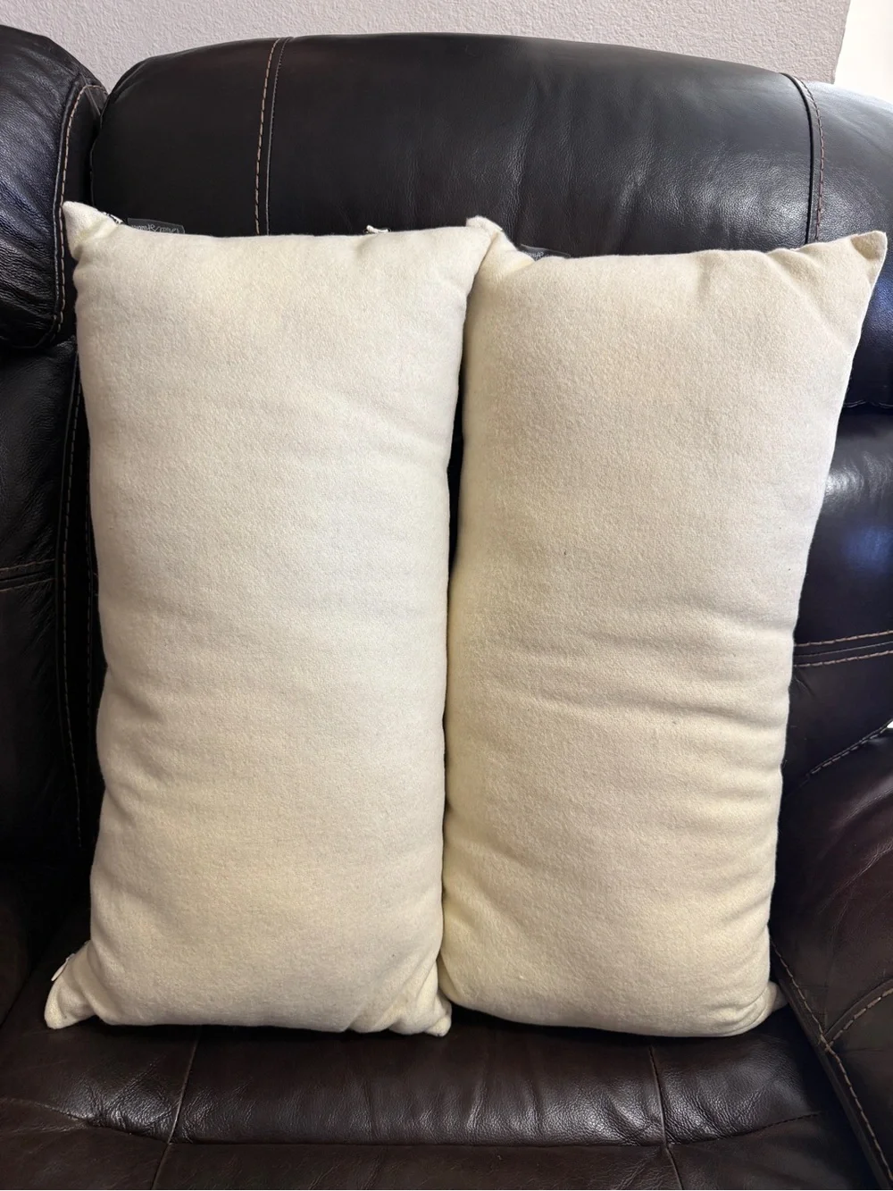 Black and Cream Patterned Lumbar Accent Pillow